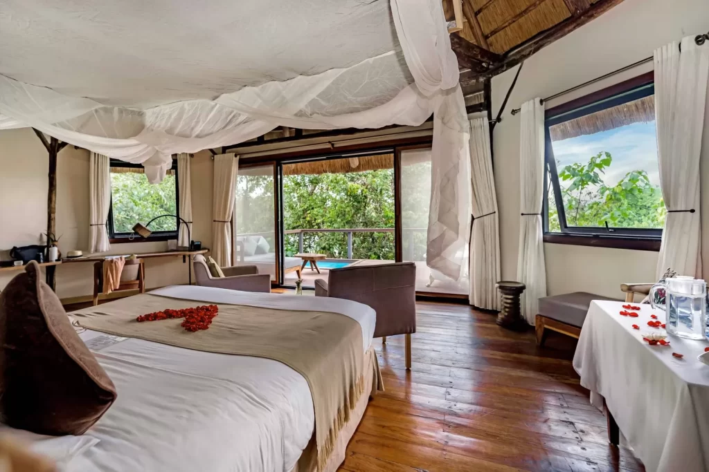 Lemala Wild Waters Lodge Jinja: The Ultimate Private Island Retreat. lemala bedroom