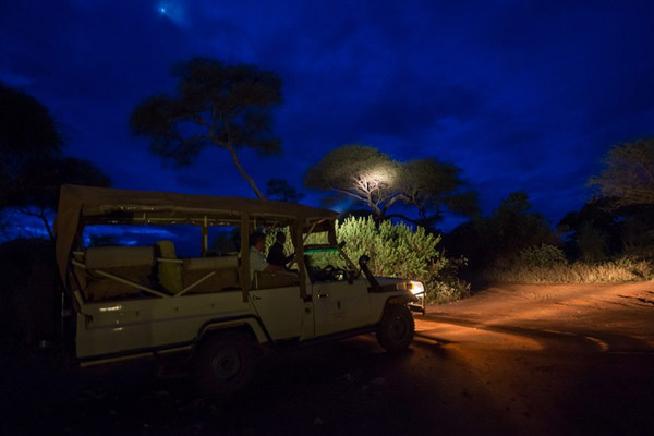 Uganda Open Park Days 2026: Ultimate Safari Guide & Stays Night game drive in open-top safari land cruiser during Uganda Open Park Days 2026